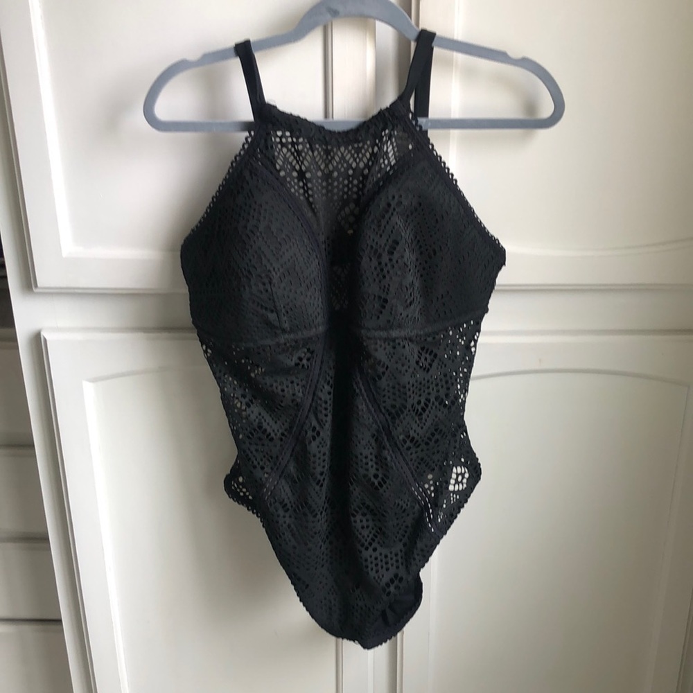 Adore me, black crochet swimsuit… Worn once like new